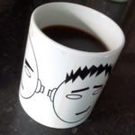 A mug with the Good Robot Andys logo